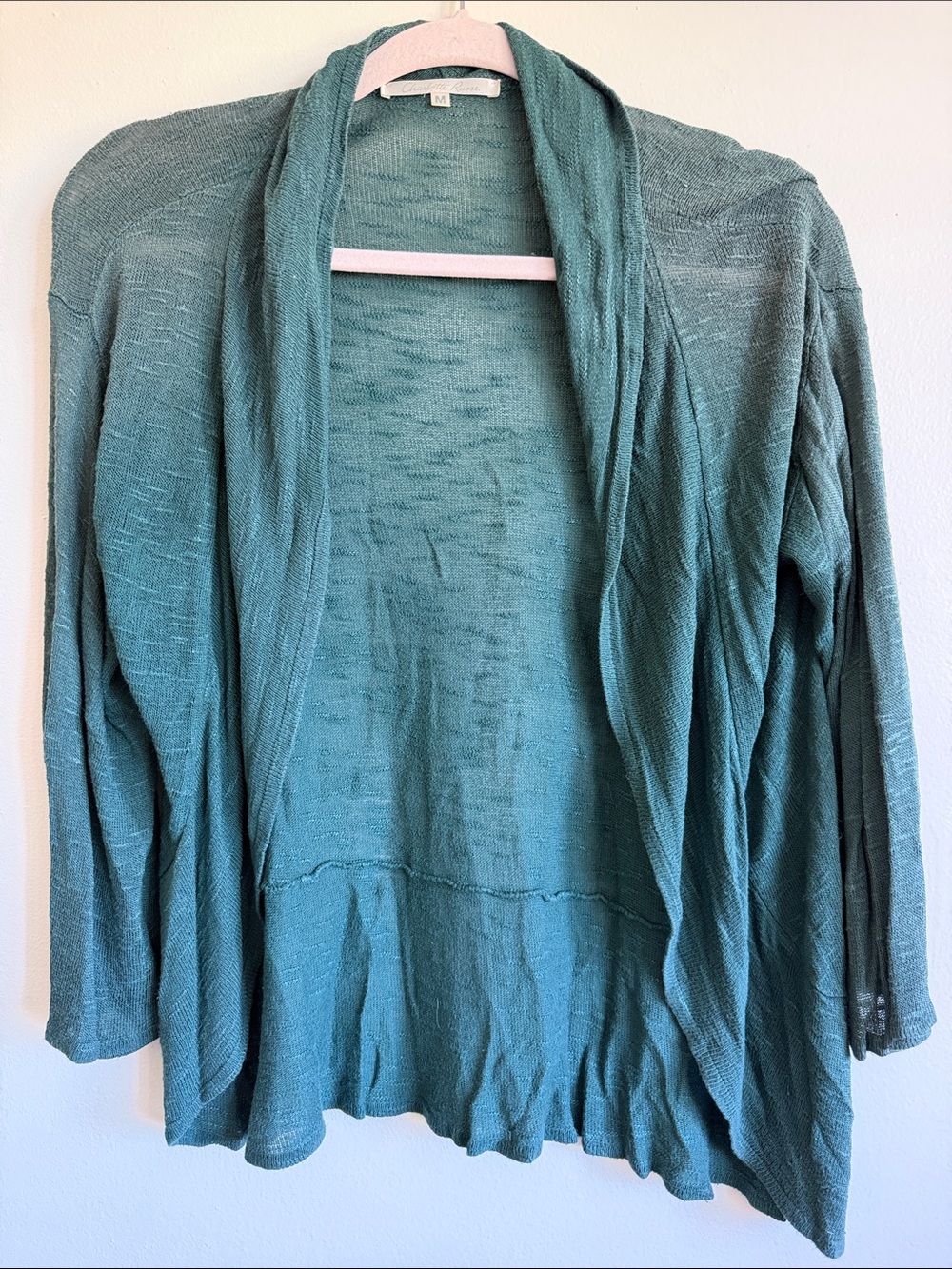 Vintage Charlotte Russe Dark Green Open-Front Women's Cardigan